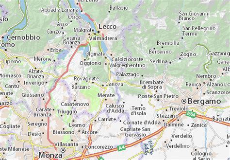 17 via prada 23883 brivio lc|Mappa MICHELIN Brivio .